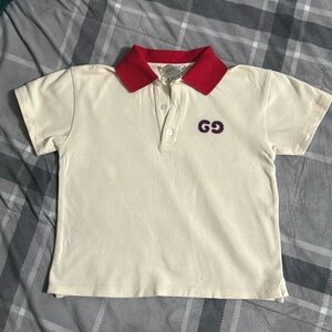 Gucci Kids Stretch Cotton Pique Polo